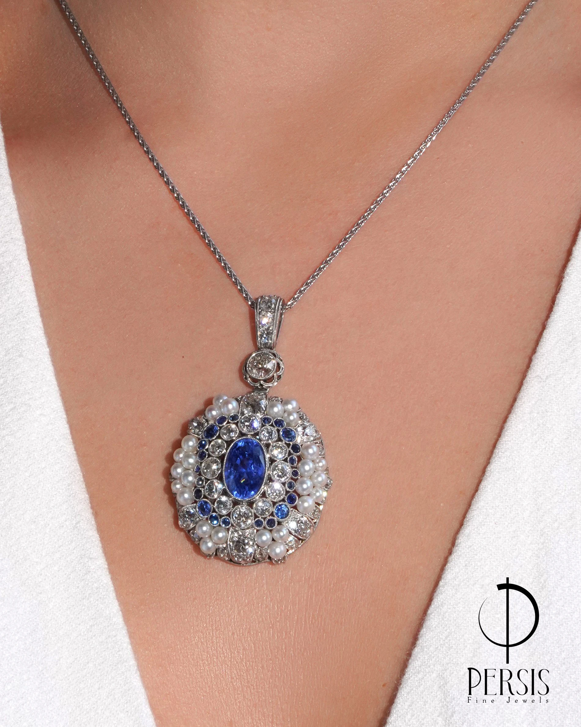 Antique diamond necklace